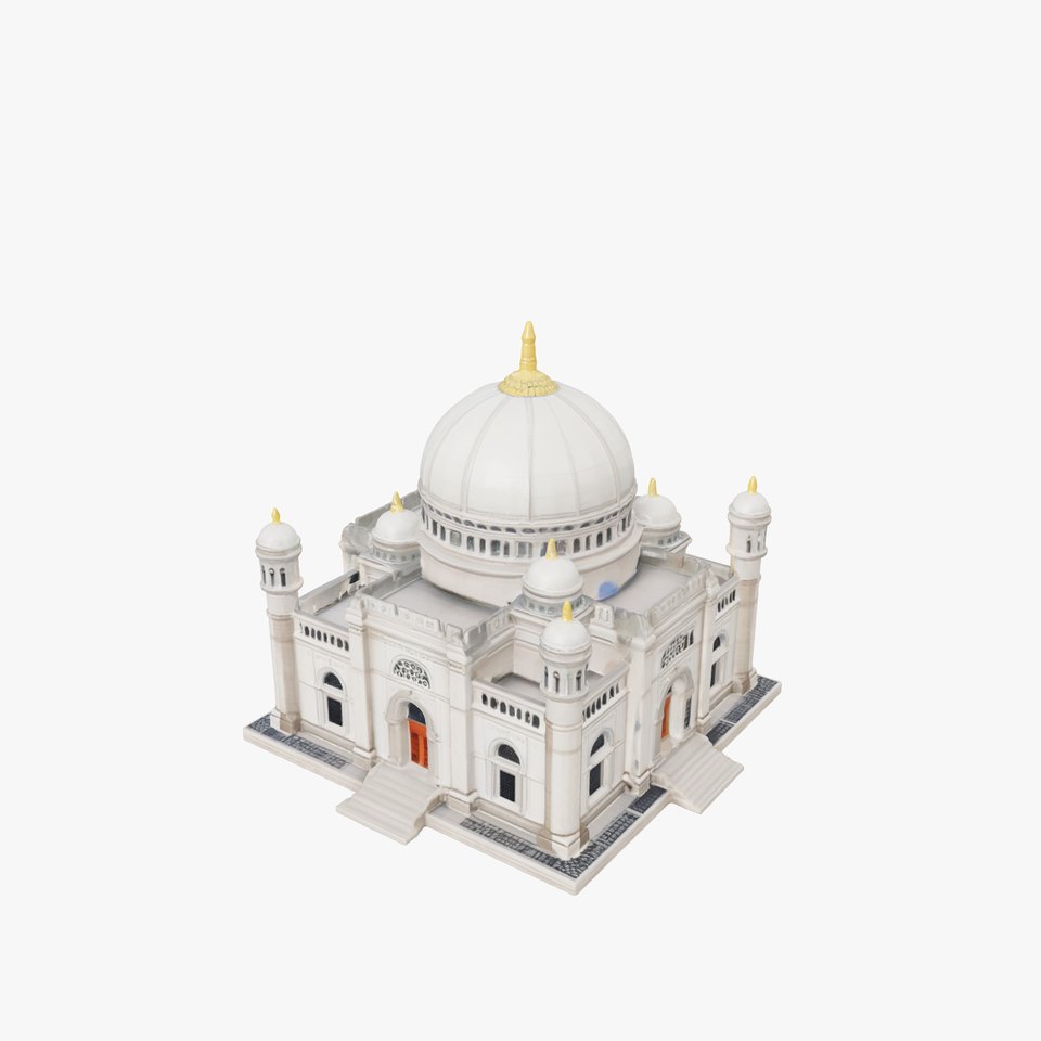 Grand Mosque Dome Stone Carvings model pack
